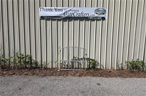 Ready to Ship 53 in. Long Aluminum Single Swing Pedestrian Gate - Made in USA
