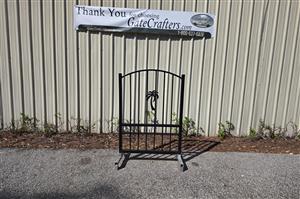 Ready to Ship 44.5 in. Long Aluminum Single Swing Pedestrian Gate - Made in USA