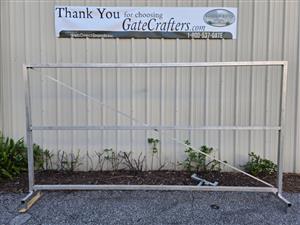 Ready to Ship 8 ft. Long Aluminum Single Wood/Vinyl Gate Frame - Made in USA