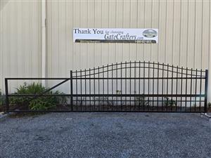 Ready to Ship 14 ft. Long Aluminum Single Slide Driveway Gate - Made in USA