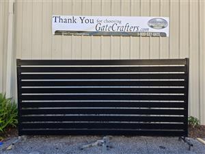 Ready to Ship 12 ft. Long Aluminum Single Privacy Gate - Made in USA