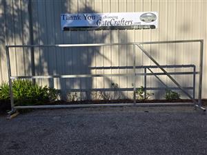 Ready to Ship 12 ft. Long Single Slide Wood/Vinyl Gate Frame - Made in USA