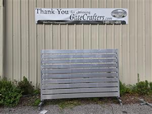 Ready to Ship 8 ft. Long Aluminum Single Semi-Privacy Gate - Made in USA