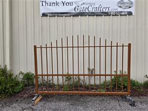 Ready to Ship 8 ft. Long Aluminum Single Swing Driveway Gate - Made in USA