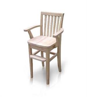 Rustic Style Mission Youth Chair (CC-265) - Unfinished