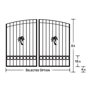 Sandkey 8ft (Dual) Dimensions