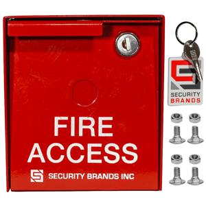 Security Brands Fire Access Box Red for Safety 