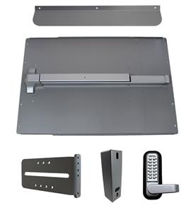 PS61 LockeyUSA Panic Bar Shield Safety Kit