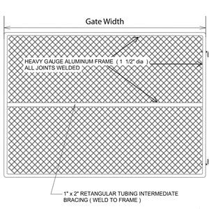 Single Chain Link Gate Frame
