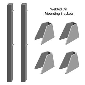 Single Slide Gate Posts