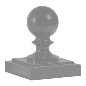 Aluminum Ball Gate Post Cap (4 in. x 4 in.) - Raw