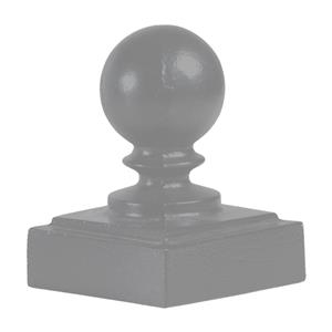 Aluminum Ball Gate Post Cap (3 in. x 3 in.) - Raw