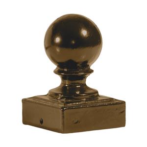 Aluminum Ball Gate Post Cap (2" x 2") - Bronze