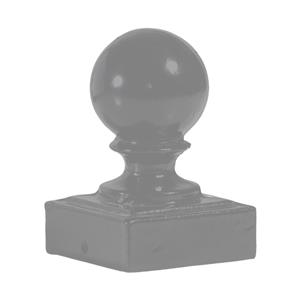 Aluminum Ball Gate Post Cap (2 in. x 2 in.) - Raw