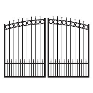 Sweetgrass 6 ft. Tall Custom Aluminum Dual Swing Driveway Gate - Elegant Estate Entry Gate
