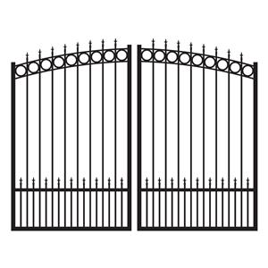 Sweetgrass 8 ft. Tall Custom Aluminum Dual Swing Driveway Gate - Elegant Estate Entry Gate