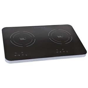 True Induction TI-2C Protable UL1026 Certified, 23-inch Dual Induction Cooktop 1800W Glass-Ceramic Top 
