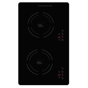 True Induction TI-2BN Built-in 858UL Certified, 14-inch Vertical Dual Induction Cooktop 1800W Glass-Ceramic Top 