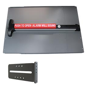 PS43 LockeyUSA Panic Bar Shield Safety Kit with Alarm Panic Bar