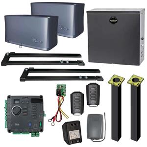 Nice Apollo Vanguard 3601 Dual Swing Commercial Gate Opener with Free DIY Kit - AC Charging - Mercury 310 Board