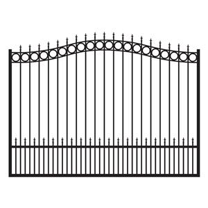 Wildgrass 8 ft. Tall Custom Aluminum Single Swing Driveway Gate - Elegant Estate Entry Gate