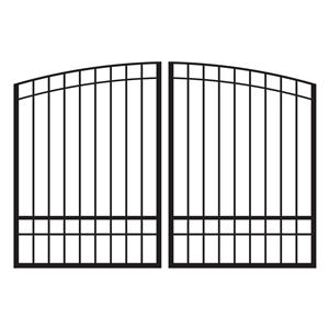 Windermere 6 ft. Tall Custom Aluminum Dual Swing Driveway Gate - Premium Estate Entry Gate