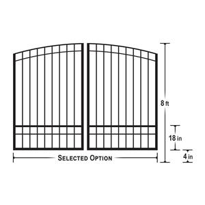 Windermere 8ft (Dual) Dimensions
