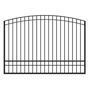 Windermere 8 ft. Tall Custom Aluminum Single Swing Driveway Gate - Premium Estate Entry Gate