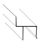 H Channel Header Hurricane Shutters Hardware with 1