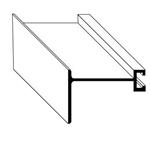 F Track Hurricane Shutters & Panel Hardware Footer with 2'' build out
