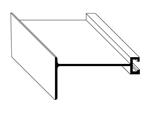 F Track Hurricane Shutters & Panel Hardware Footer with 3-inch build out