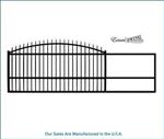 The Estate Slide 12 Foot Long, Single Driveway Gate Made in USA-1