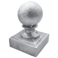 Aluminum Ball Gate Post Cap for 2" x 2" Square Gate Posts - Raw