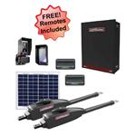 LiftMaster LA412UL-D Dual Swing Solar Gate Opener Kit w/ 20w Solar Panel w/ MyQ Technology & XLarge Control Box