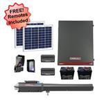 LiftMaster LA500XL 20W Solar Single Swing Gate Opener Kit w/ MyQ Technology - Gate Opener Kit + 2 Free Remotes