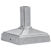 Custom Welded 3/4" Square Picket to 3" x 3" Square Gate Post for Spear Finials - Raw