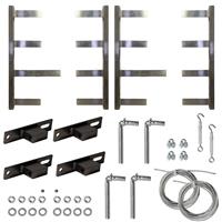 Gate Crafters Custom 4 Rail Dual Farm Gate Frame Kit