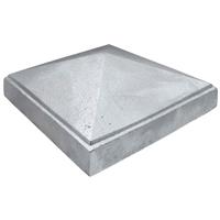 Aluminum Pyramid Gate Post Cap for 4" x 4" Square Gate Posts - Raw