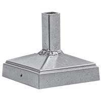 Custom Welded 3/4" Square Picket to 4" x 4" Square Gate Post for Spear Finials - Raw