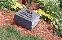 Custom Engraved Grey Granite Pet Memorial Stone
