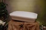Newnaks 18" Economy Pet Casket - Affordable Burial Casket for Small Dogs - White