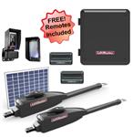 LiftMaster LA412UL-D Dual Swing Solar Gate Opener Kit w/ 10W Solar Panel w/ MyQ Technology