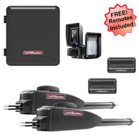 LiftMaster LA400UL Dual Swing Gate Opener Kit with MyQ Technology - Gate Opener Kit + 2 Free Remotes