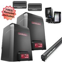 LiftMaster HDSL24UL 24VDC Heavy-Duty Variable Speed Dual Slide Gate Opener Kit - Gate Opener Kit + 2 Free Remotes