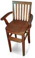 mission chair rustic-mahogany