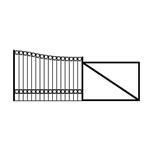 Ready to Ship Half Dual Slide Driveway Gate Made in USA