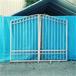 Ready to Ship Dual Swing Driveway Gate 9 ft Long Made in USA