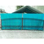 Ready to Ship Dual Swing Driveway Gate 18 ft Long Made in USA