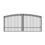 Ready to Ship Dual Swing Driveway Gate 12 ft Long Made in USA