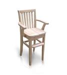 Rustic Style Mission Youth Chair (CC-265) - Unfinished